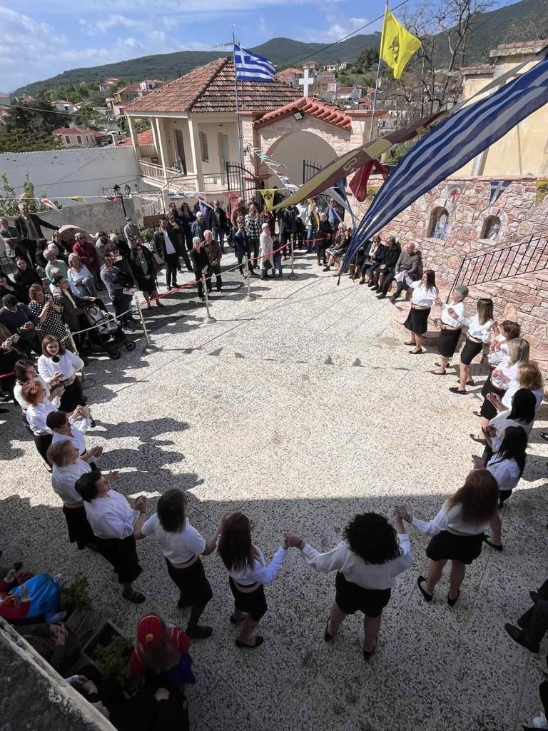Women dancing a traditional dance